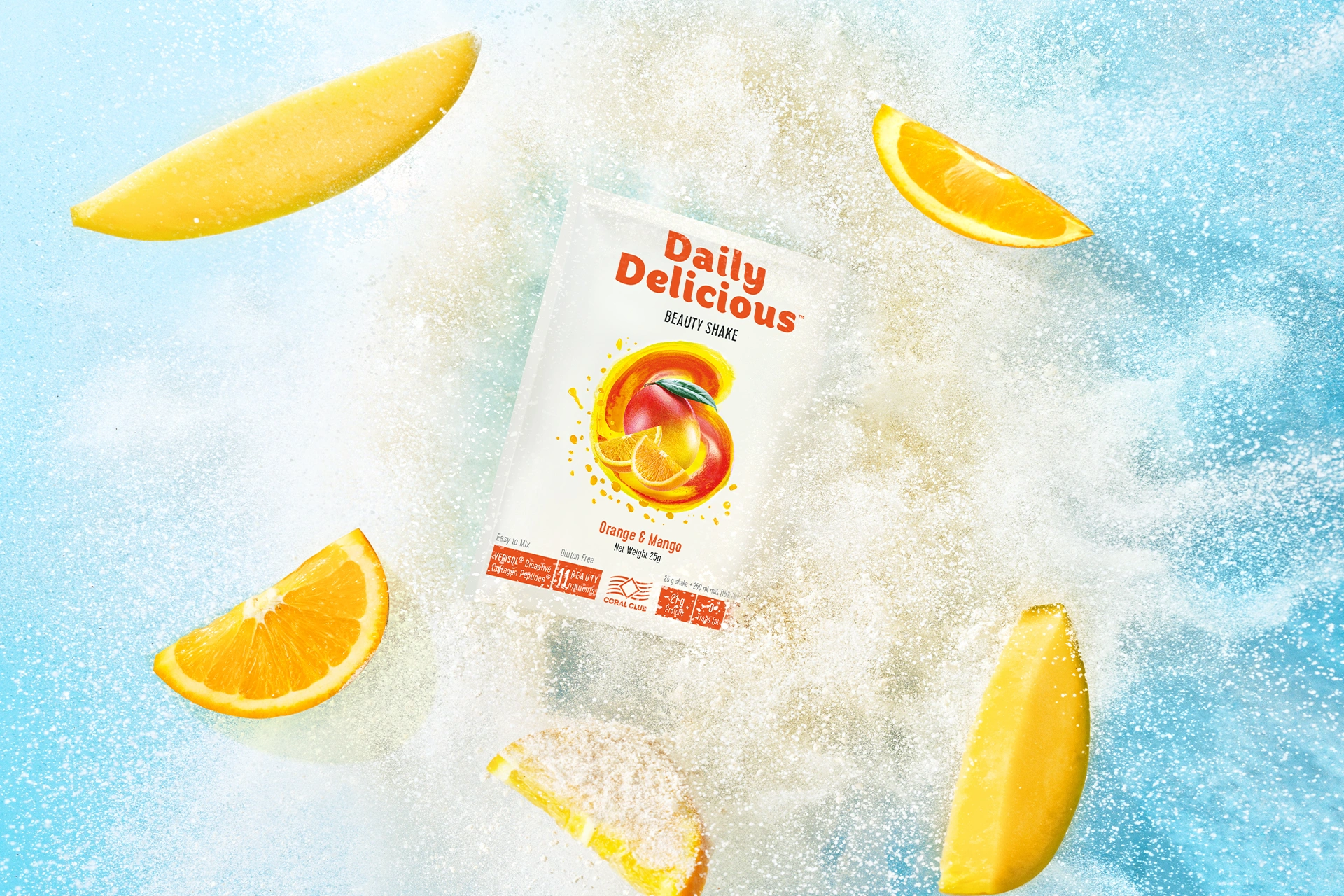 Daily Delicious Beauty Shake o smaku mango i pomarańczy