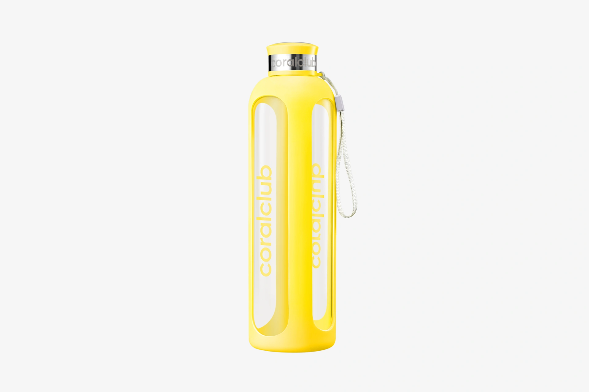 Szklana butelka Clear Water, Illuminating Yellow